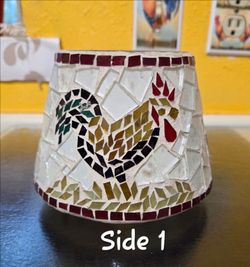 Home Interiors Mosaic Rooster Candle Shade