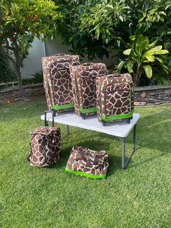 Gd. Cond. $49 For Complete 5 American Flyer Luggage Set