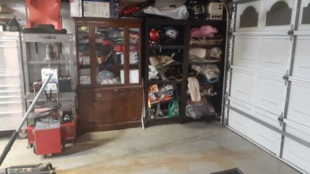 1 cabinet and 2 shelves NEED GONE