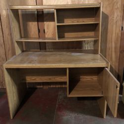 Desk With Shelving