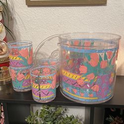 Stotter vintage Ice Bucket And Cups 