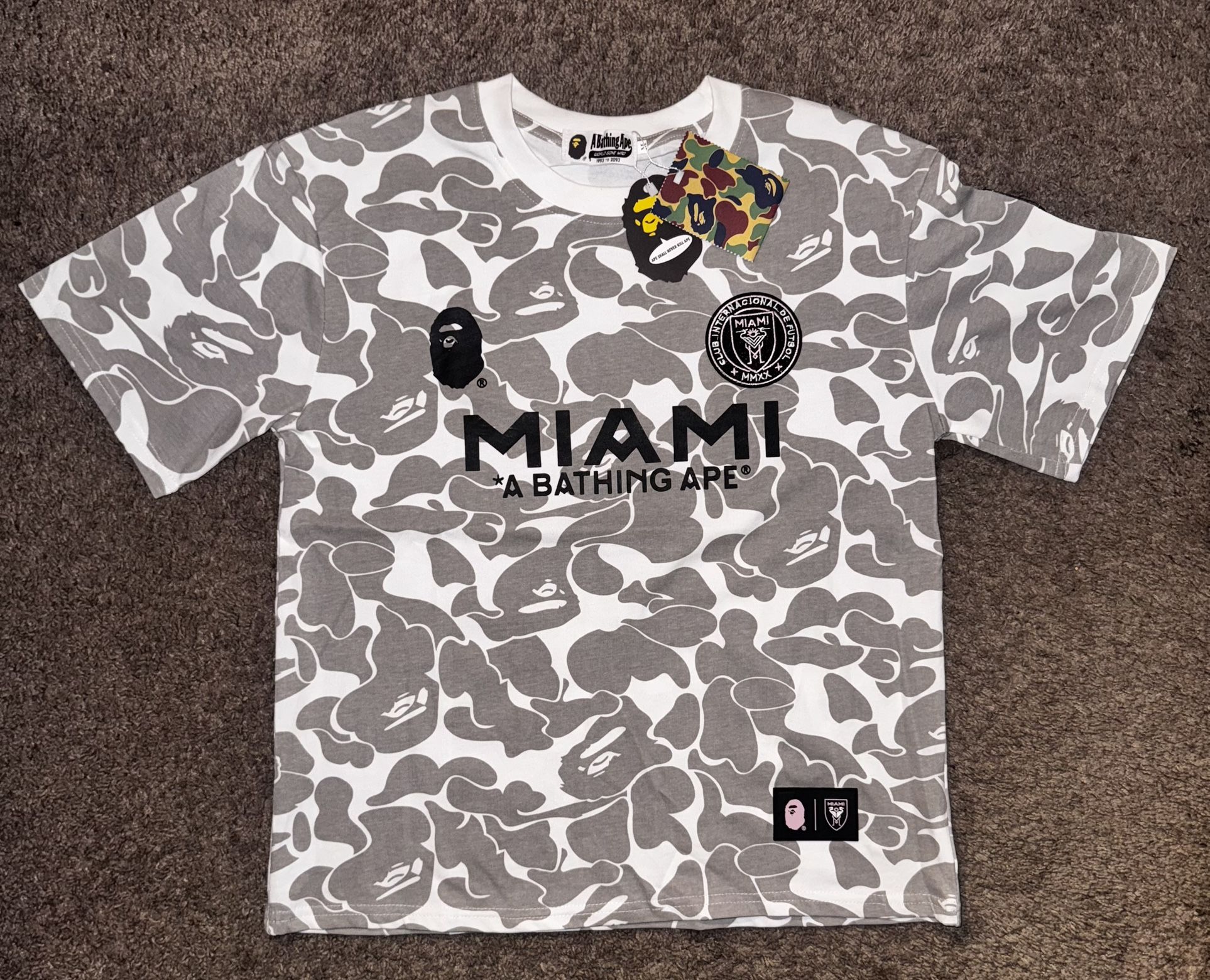 BAPE x Inter CF Miami Camo Tee ‘White’