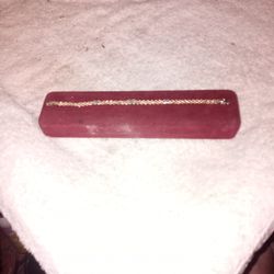 Bracelet Stamped 925 /1/10 K Gold Made In Peru