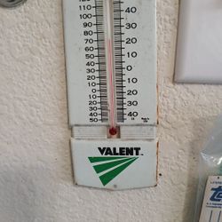 Vintage Valent Thermometer A Higher Degree Of Crop Protection 7"
