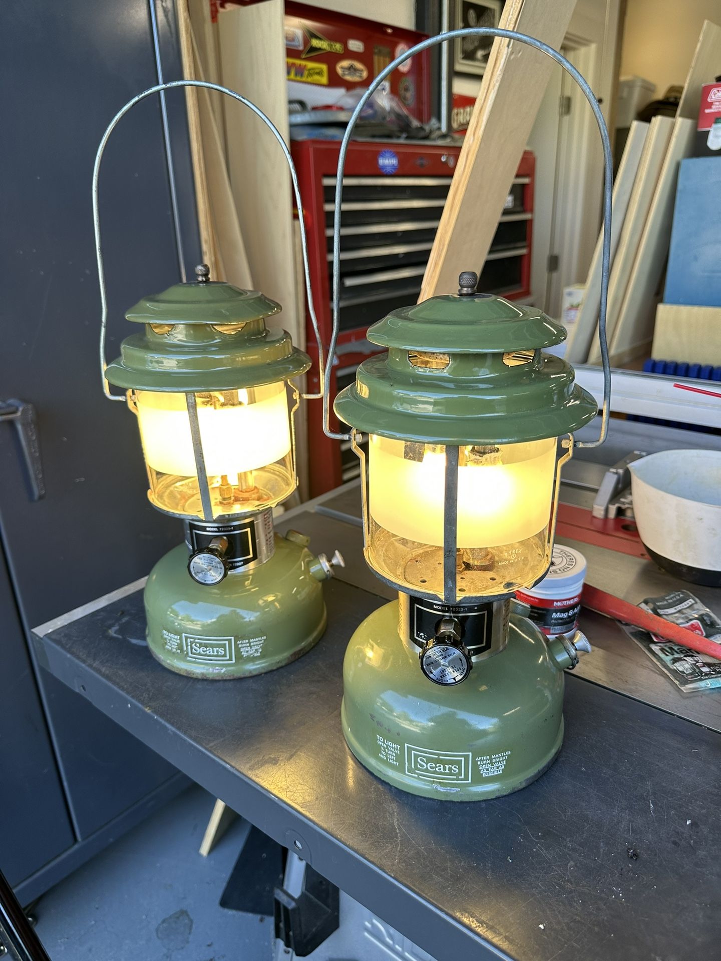 Sears Coleman Avocado Green Lanterns for Sale in Vista, CA - OfferUp