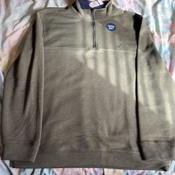 Nautica Men's Quarter-Zip Fleece Pullover Sweater