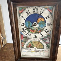 Vintage 1975 W. AtLee Burpee Seed Clock