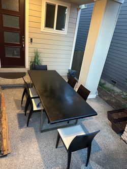 Dining table with 6 chairs