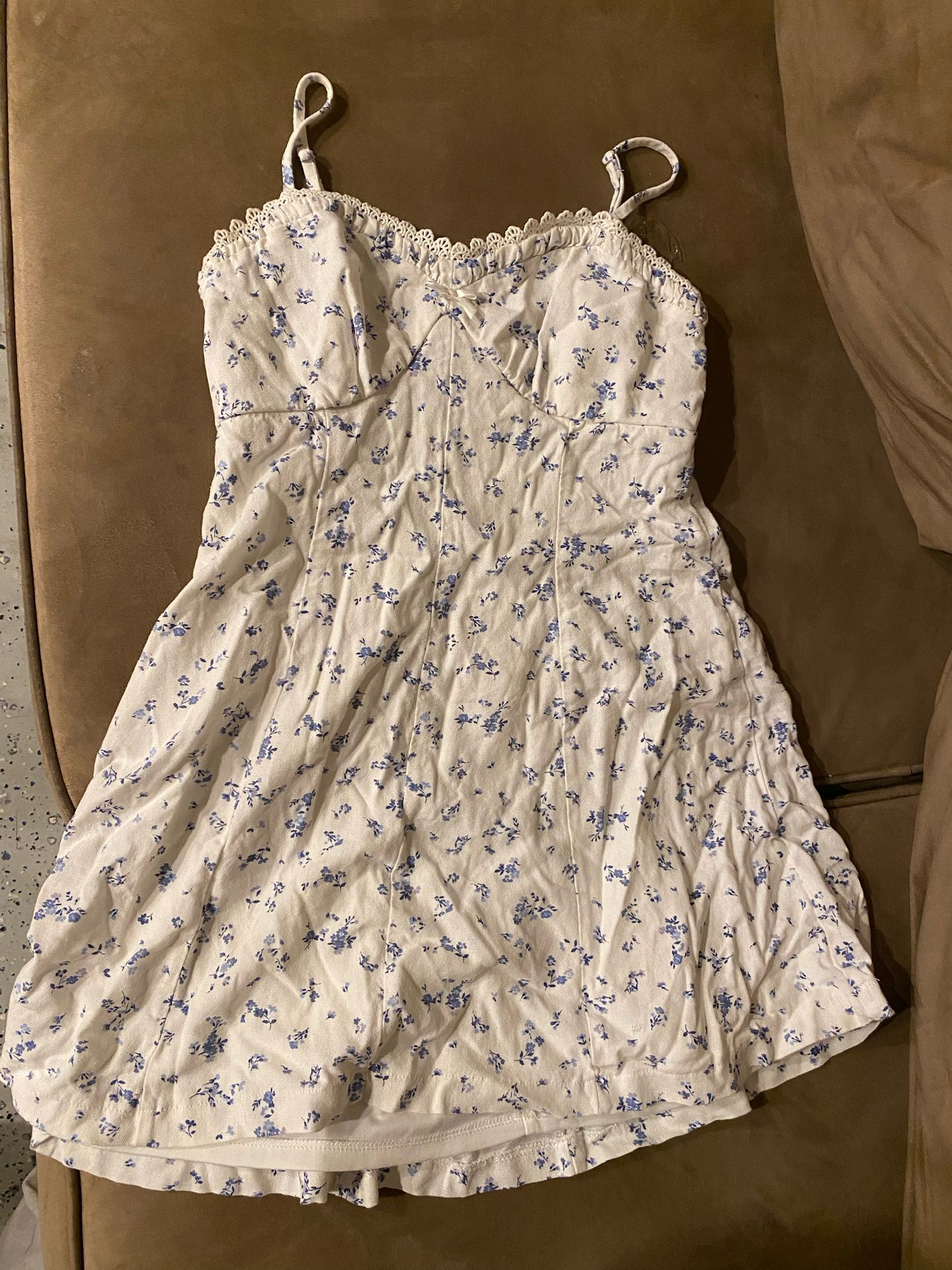 White Floral Dress Size Small