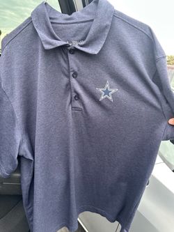 Dallas Cowboys navy blue polyester polo shirt