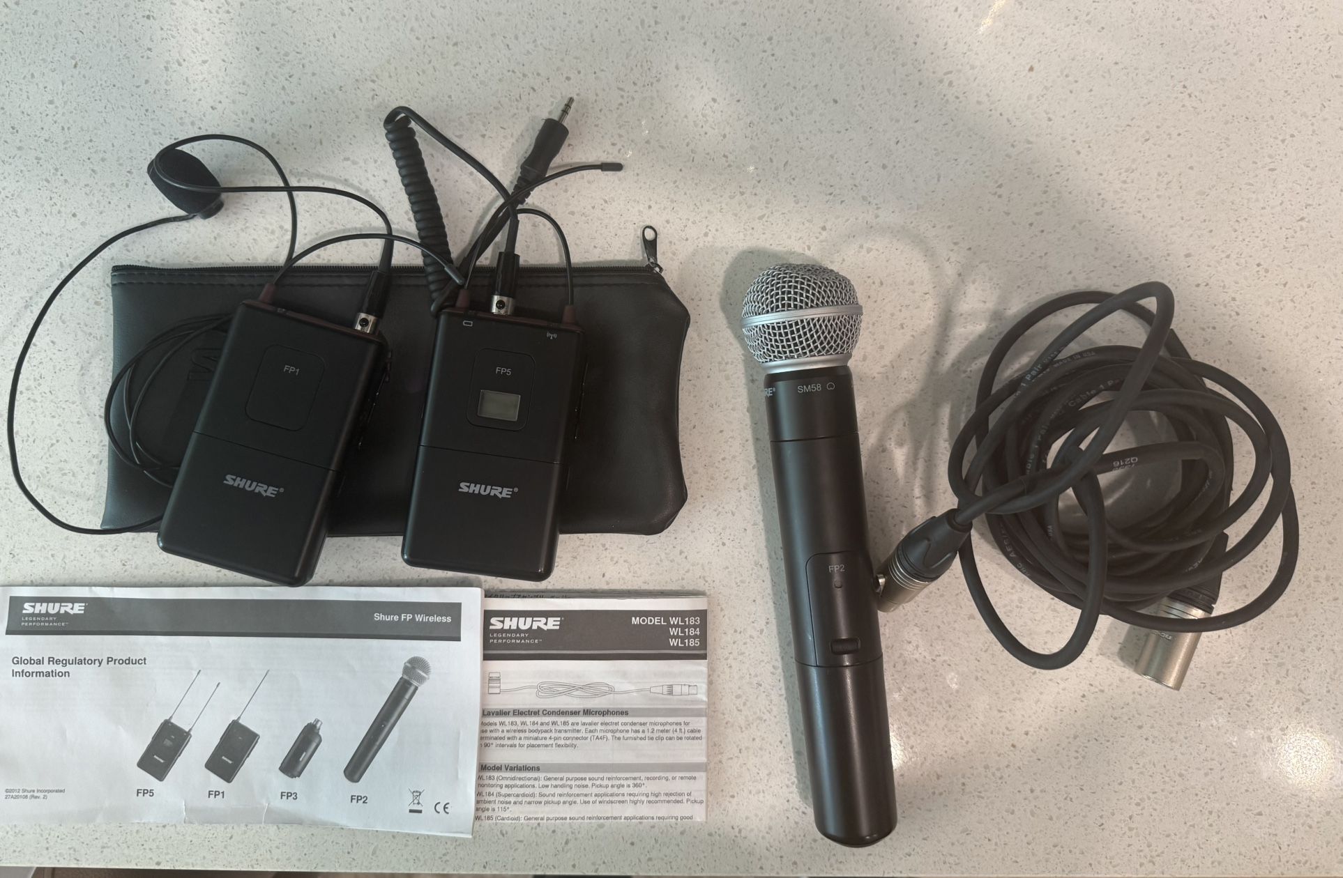 SHURE FP Wireless/Wired AUDIO System - VERY GOOD CONDITION!