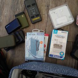 Portable Chargers And Speakers 