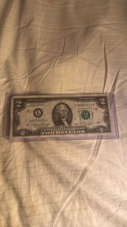 $2 bill from 1976 $6