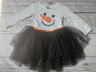 Christmas Snowman Girls Dress (2XS)