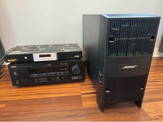 *HOME ENTERTAINMENT SYSTEM SPECIAL* BOSE Acoustimass 10 III subwoofer, Yamaha HTR-5940 receiver, & Monster HTS 1600 8 input power conditioner