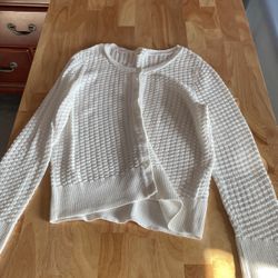 Maison Jules White Cardigan 