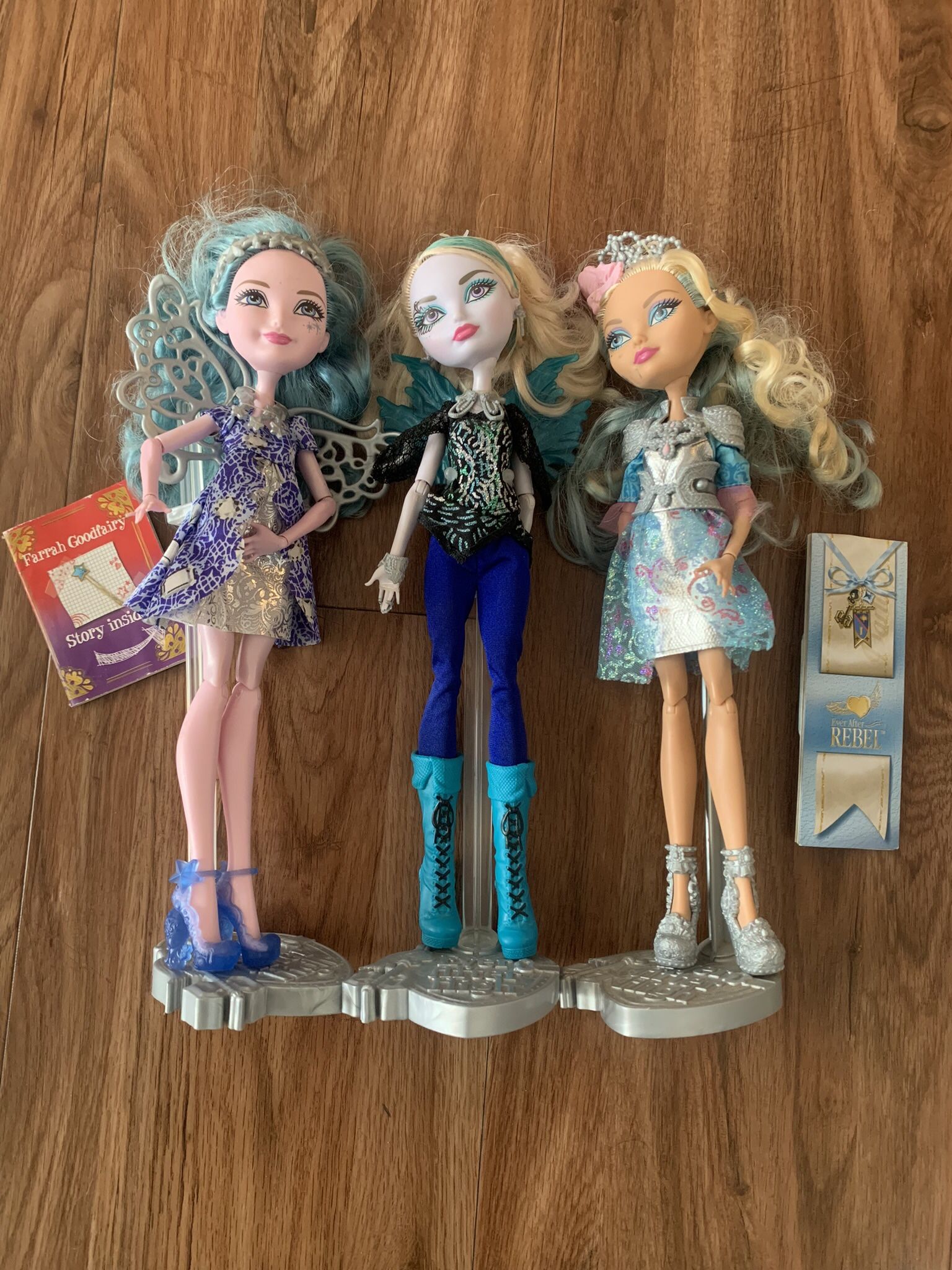 Ever After High Faybelle Thorn, Farrah Goodfairy and Darling Charming Doll