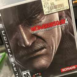 Metal Gear Solid 4 Sony PlayStation 