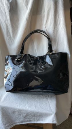 Neiman Marcus Black Patent Shoulder Bag