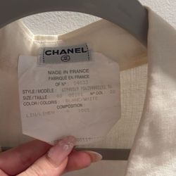 Authentic Vintage Chanel Linen Button Down