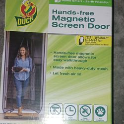 Hand Free Magnetic Screen Door 
