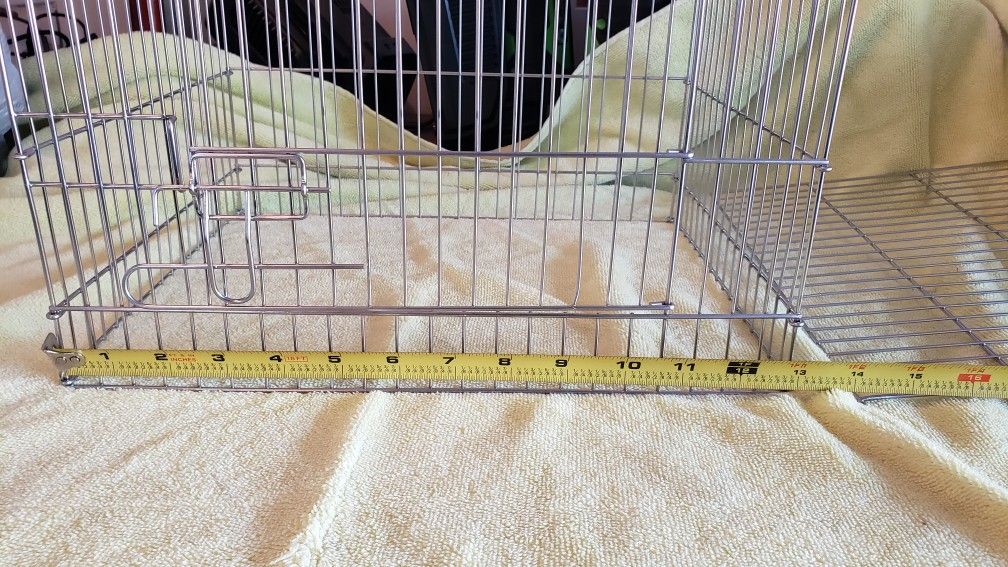 Two Small Carry Bird Cages & 1 Steel Cage