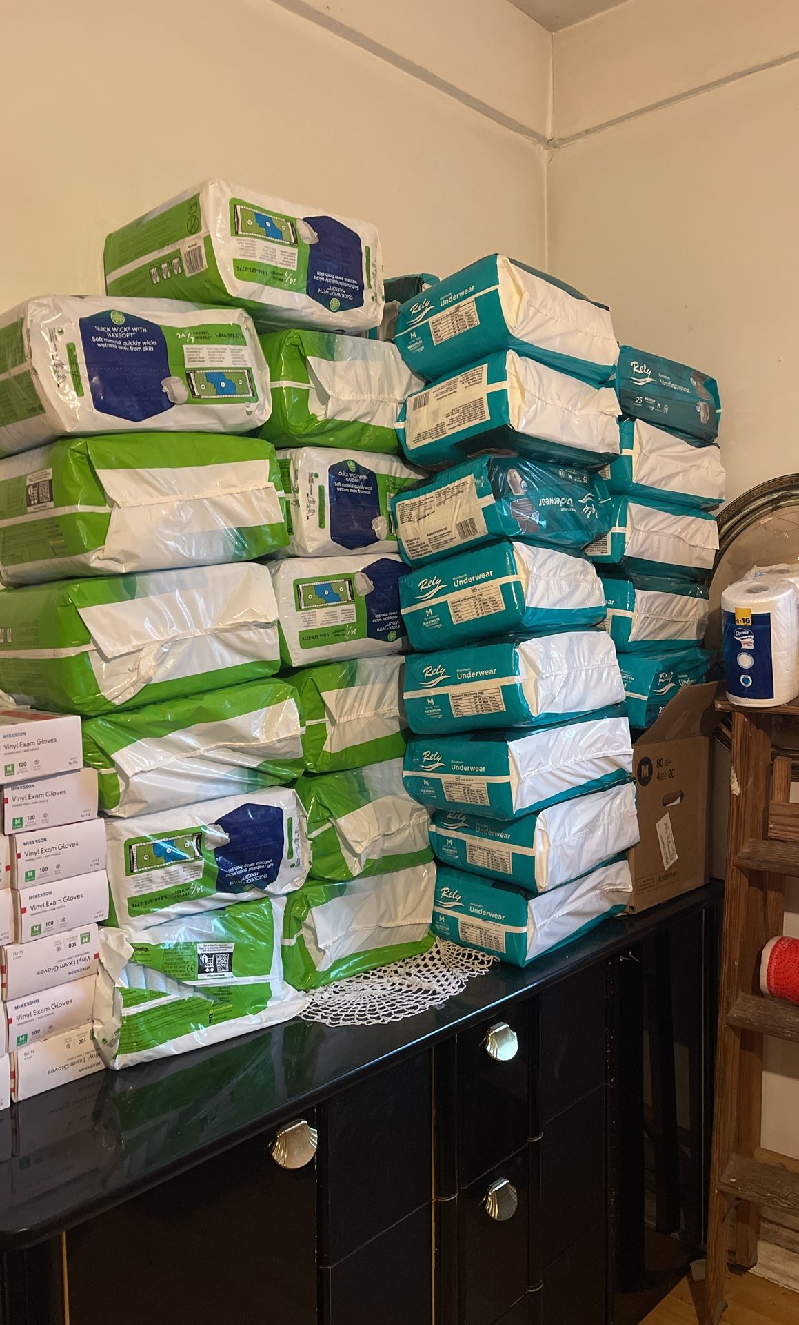 Pull Ups Size M …. Pampers Size Xl
