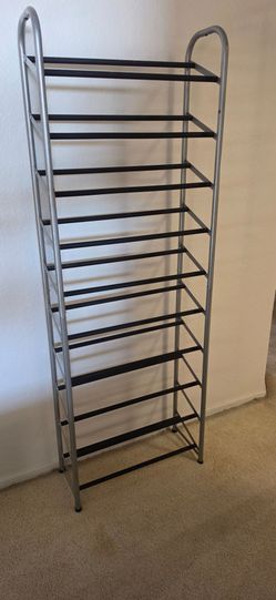 10-Tier Metal Shoe Rack