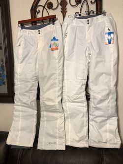 SMALL COLUMBIA  SNOW PANTS   ASKING  40 EACH CASH  ONLY  AVAILABLE