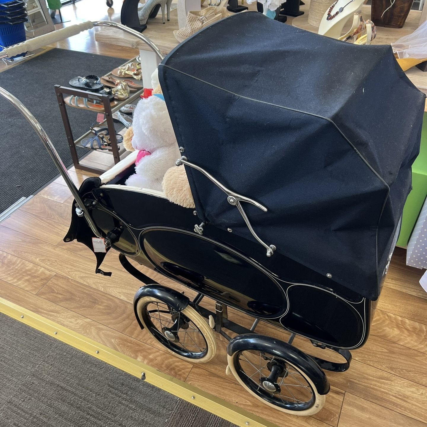 Vintage Silver Cross Stroller 