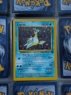 Pokemon Card--Holographic Lapras