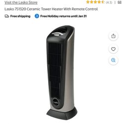 Lasko 751320 Ceramic Tower Heater With Remote Control