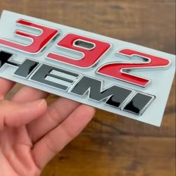 392 hemi Badge Emblem Adhesive Back. Swipe Left Sold Separately SHIPPING AVAILABLE