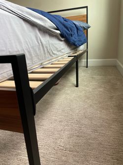 Metal queen size bed frame