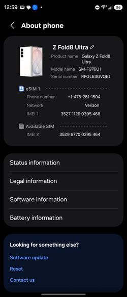 Samsung Galaxy Z Fold8 Ultra SM-F976U1