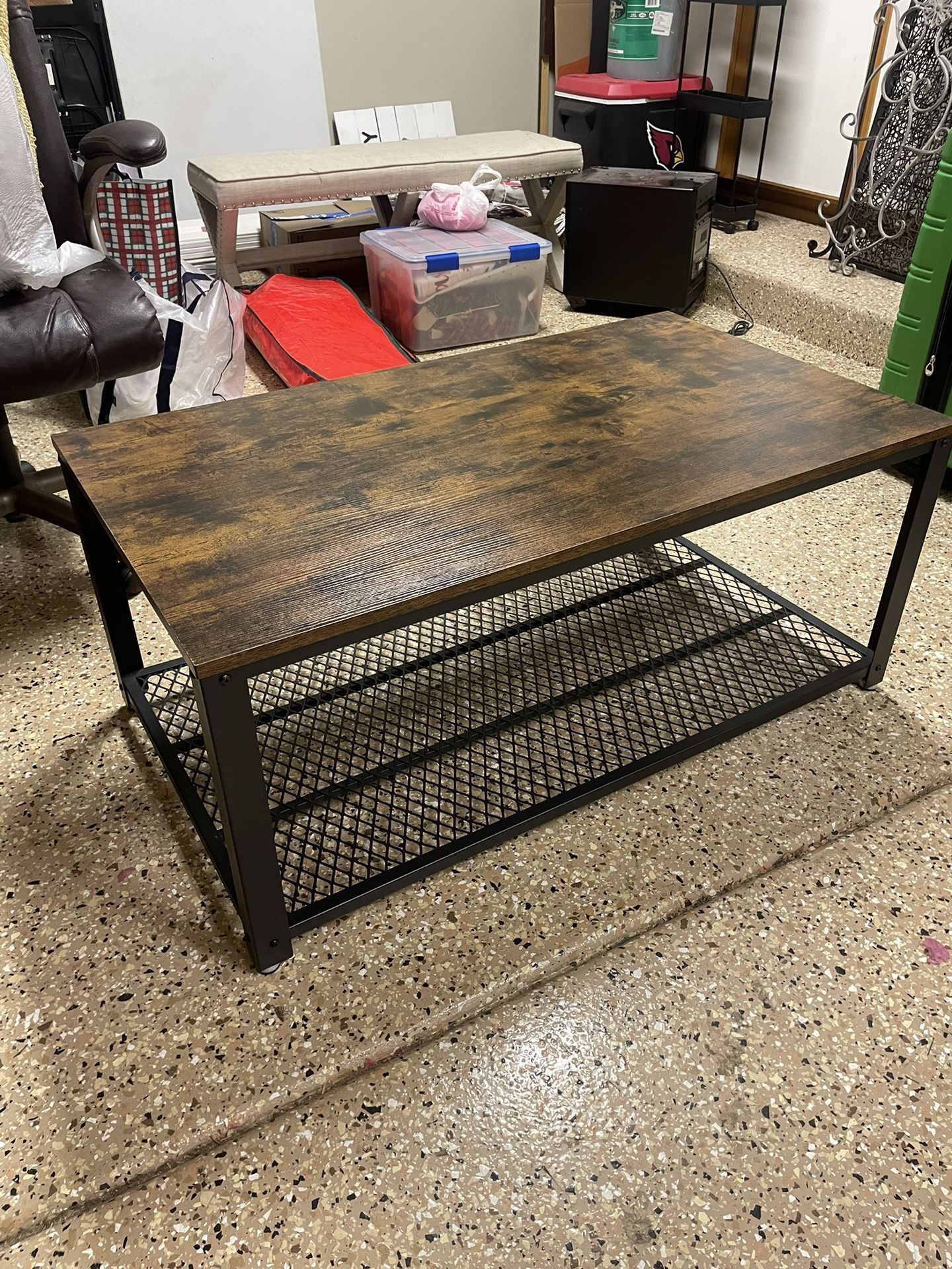 Faux Wood Coffee Table