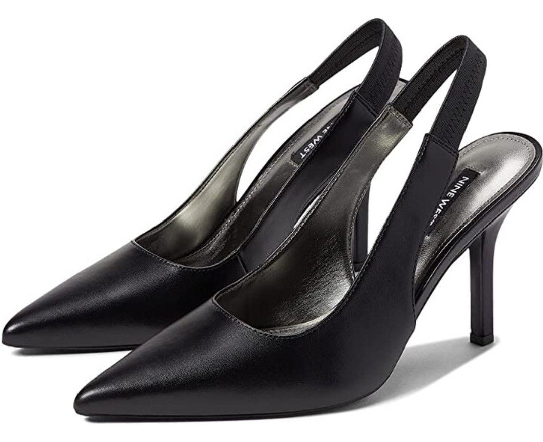 Nine West Ciser 3 Slingback Pump Black Women's Size 8M NWOB