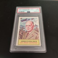 PSA Graded Card 1965 A...BC BATTLE CARD GEN. D EISENHOWER GRADED 2