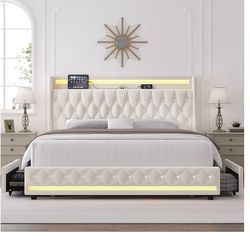 Queen bed frame( NEW)still in the box