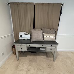 New Desk With Power Strip Bar Attatched