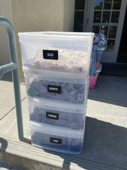 Stack of Lego - grey dark gray, black, white