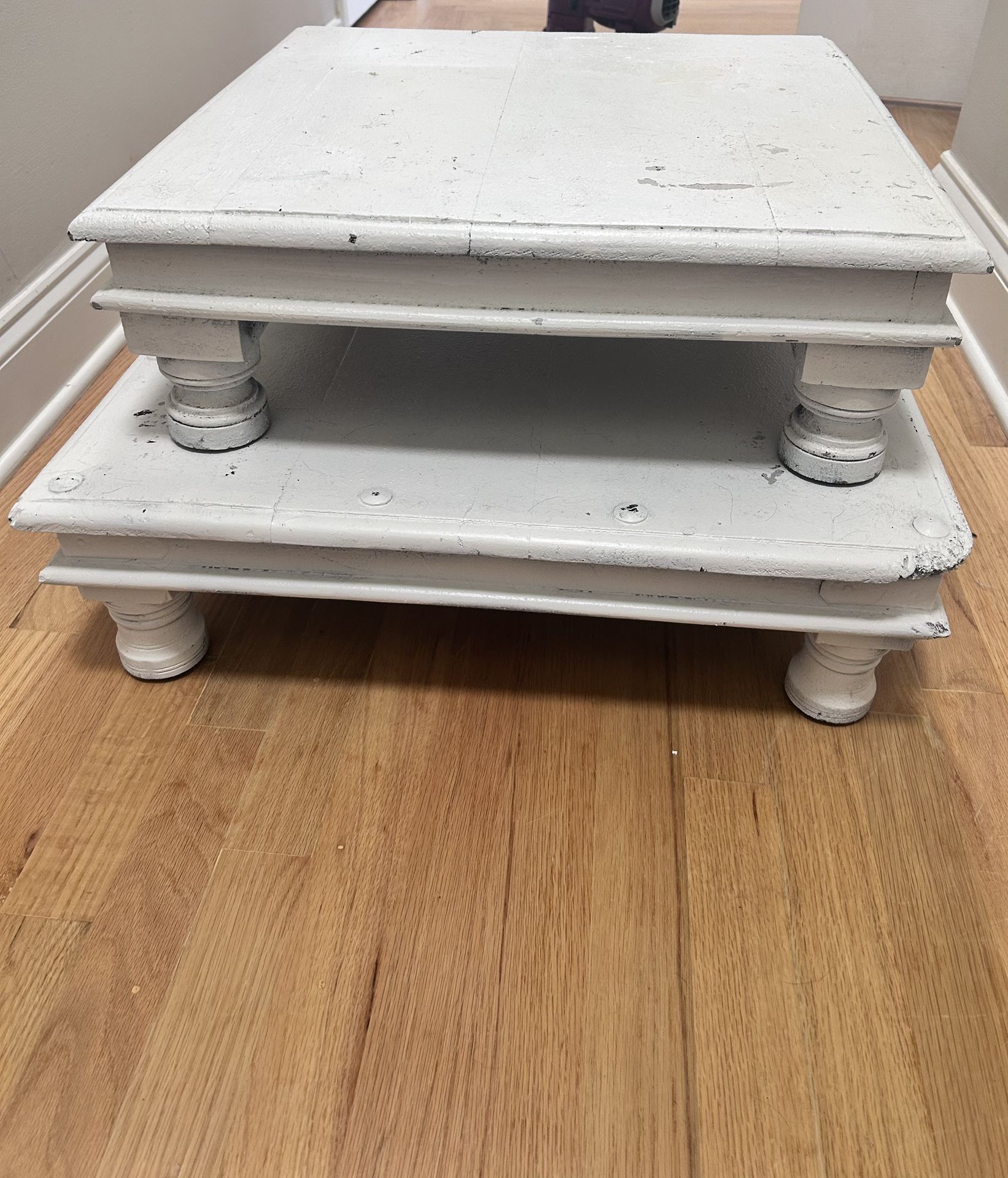3 Piece Wooden Stackable Tables