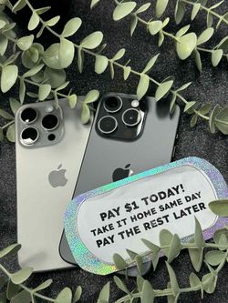 Apple iPhone 15 Pro - Pay $5 DOWN AVAILABLE - NO CREDIT NEEDED