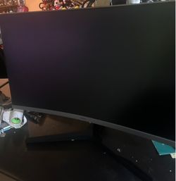 Samsung 27-inch curved 1080p monitor built-in speakers