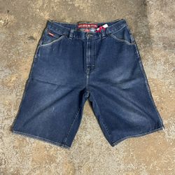 Vintage Ecko Unitd. T1972 Denim Foundry Baggy Y2K Jorts Size 38