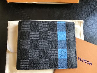 Louis Vuitton Damier graphite stripe slender men's wallet for Sale
