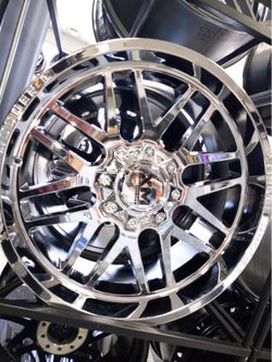 Brand New 22x12 Wheels (6x139.7 Bolt Pattern) ​Description: Looking to give your truck or SUV an aggressive stance? We have brand new 22x12 deep dish 
