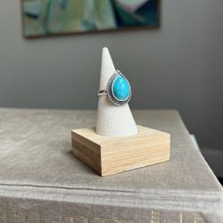 Adjustable Turquoise Gemstone Ring ( firm on price )