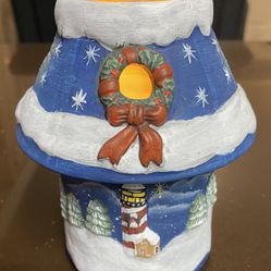 VINTAGE LIGHTHOUSE WREATH CANDLE