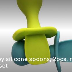 Baby silicone spoons, 2pcs, new:
